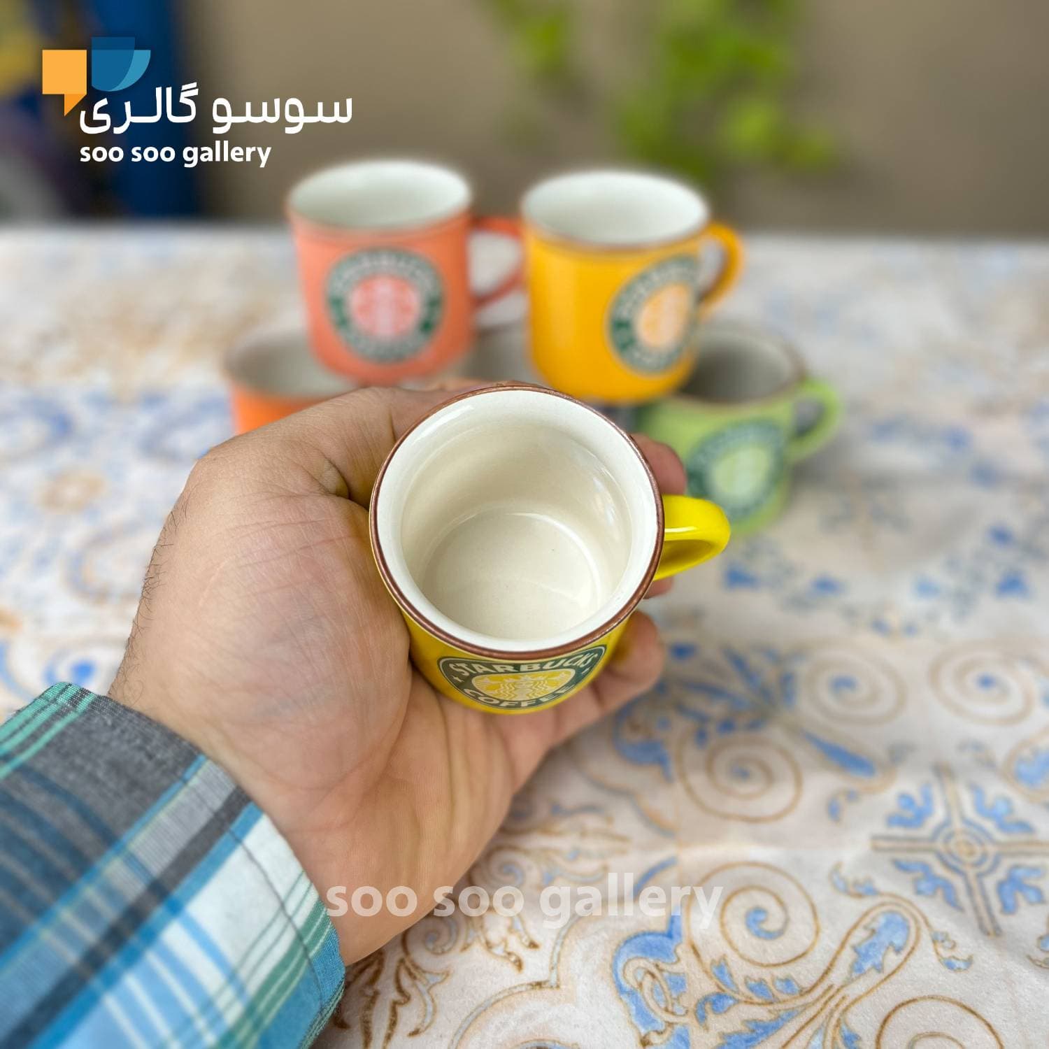 فنجان قهوه خوری طرح شات استارباکس 6 عددی — تصویر ۳