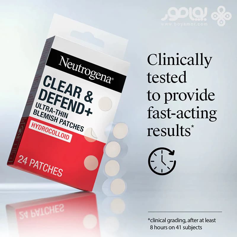 پچ ضد جوش نوتروژینا مدل CLEAR & DEFEND بسته 24 عددی — تصویر ۴