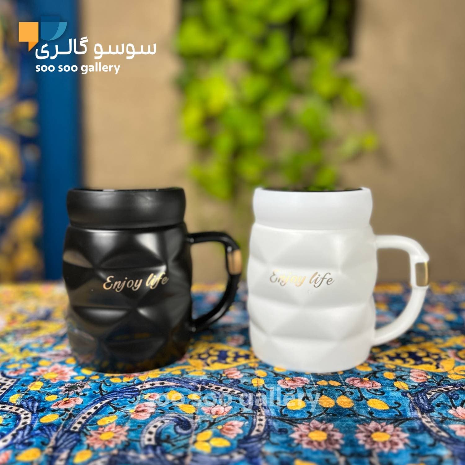 ماگ اینجوی لایف درب آینه ای (Enjoy Life) — تصویر ۴