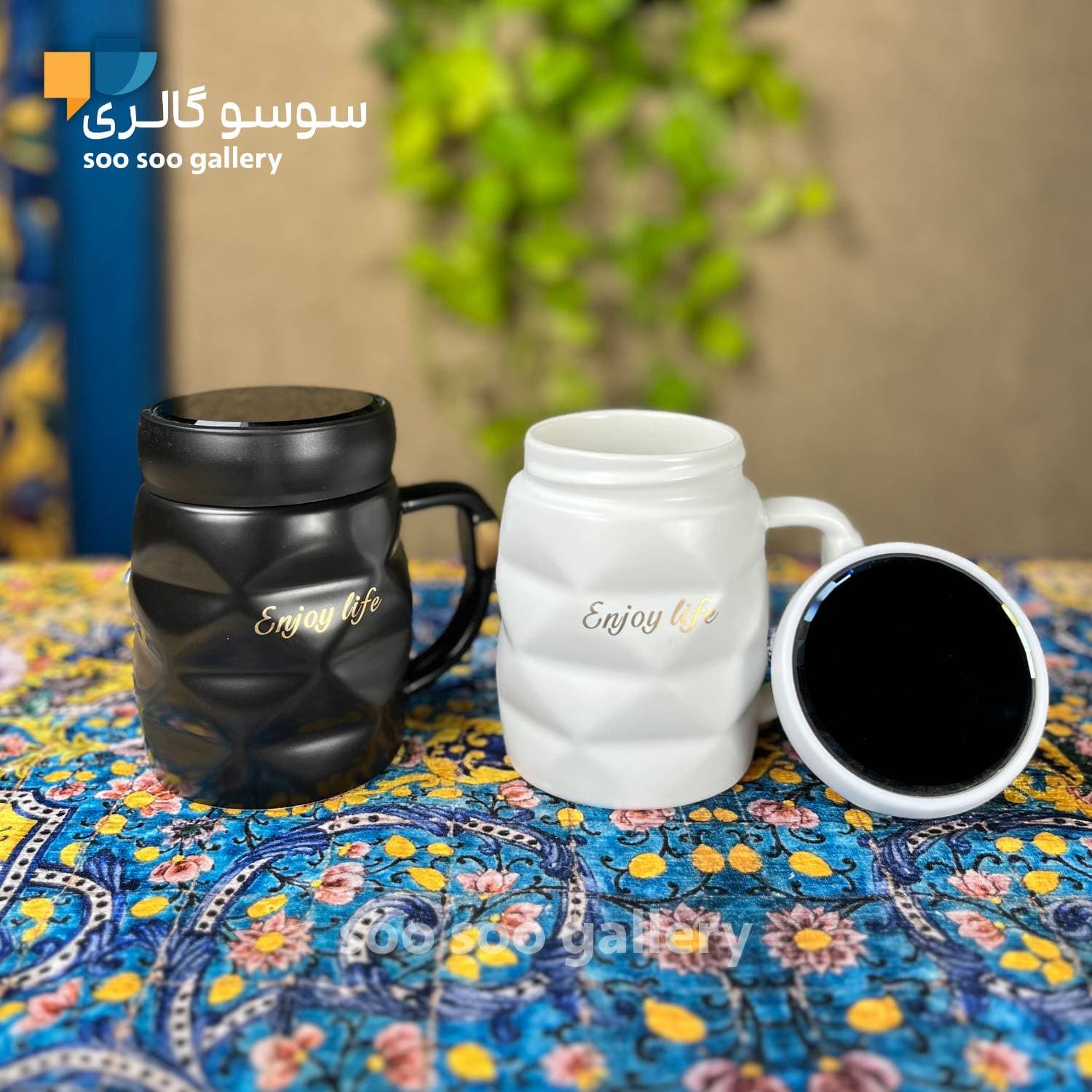 ماگ اینجوی لایف درب آینه ای (Enjoy Life) — تصویر ۳