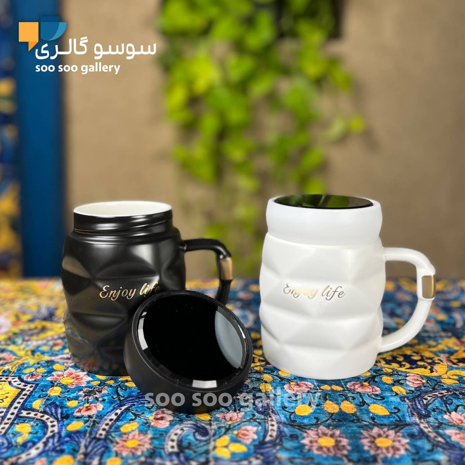 ماگ اینجوی لایف درب آینه ای (Enjoy Life) — تصویر ۵