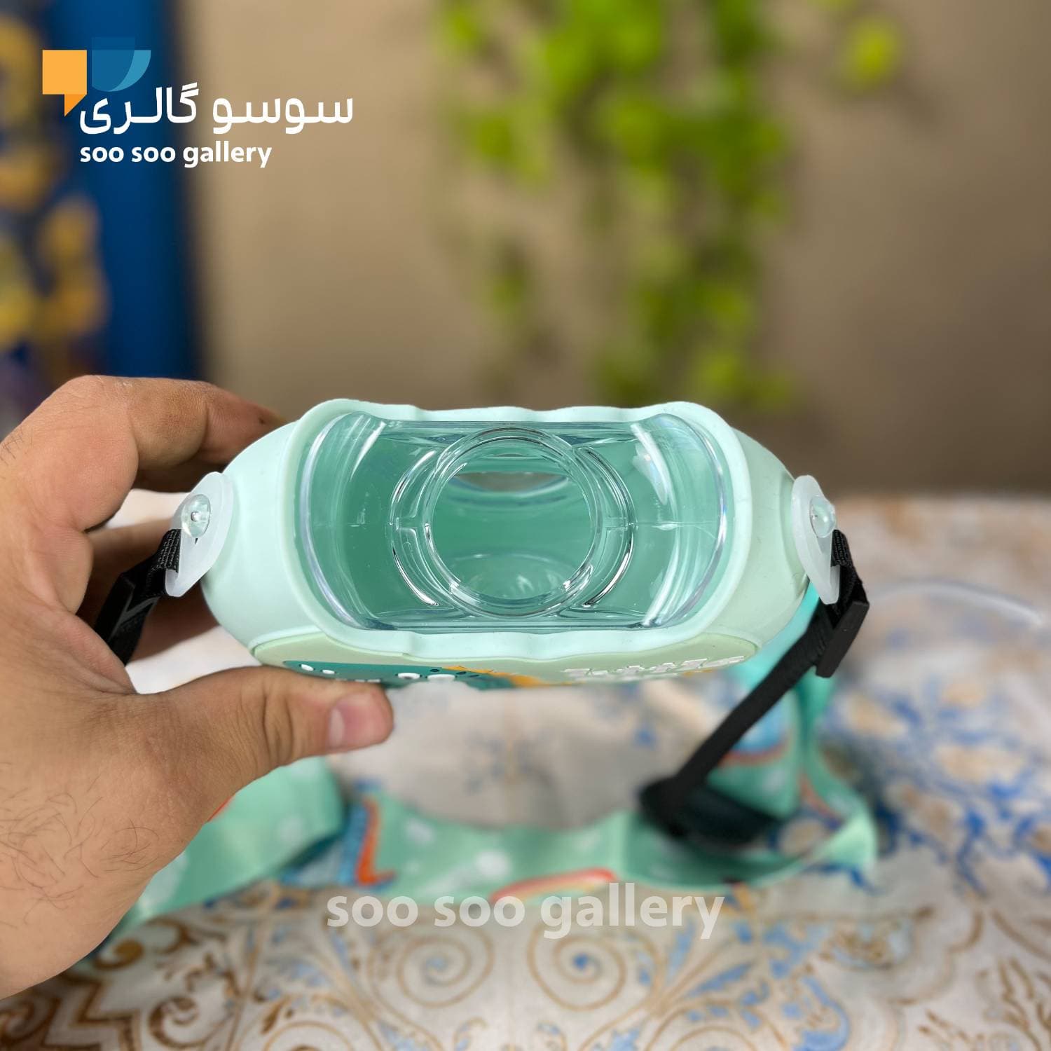 قمقمه کودک دوناتی گرد نی دار دایناسور 0.38 لیتر — تصویر ۷
