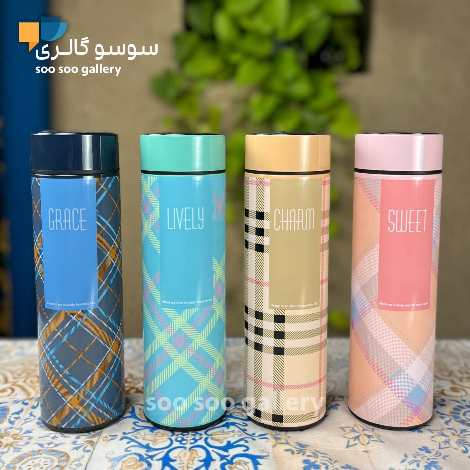 فلاسک بربری درجه دار هوشمند حجم نیم لیتر