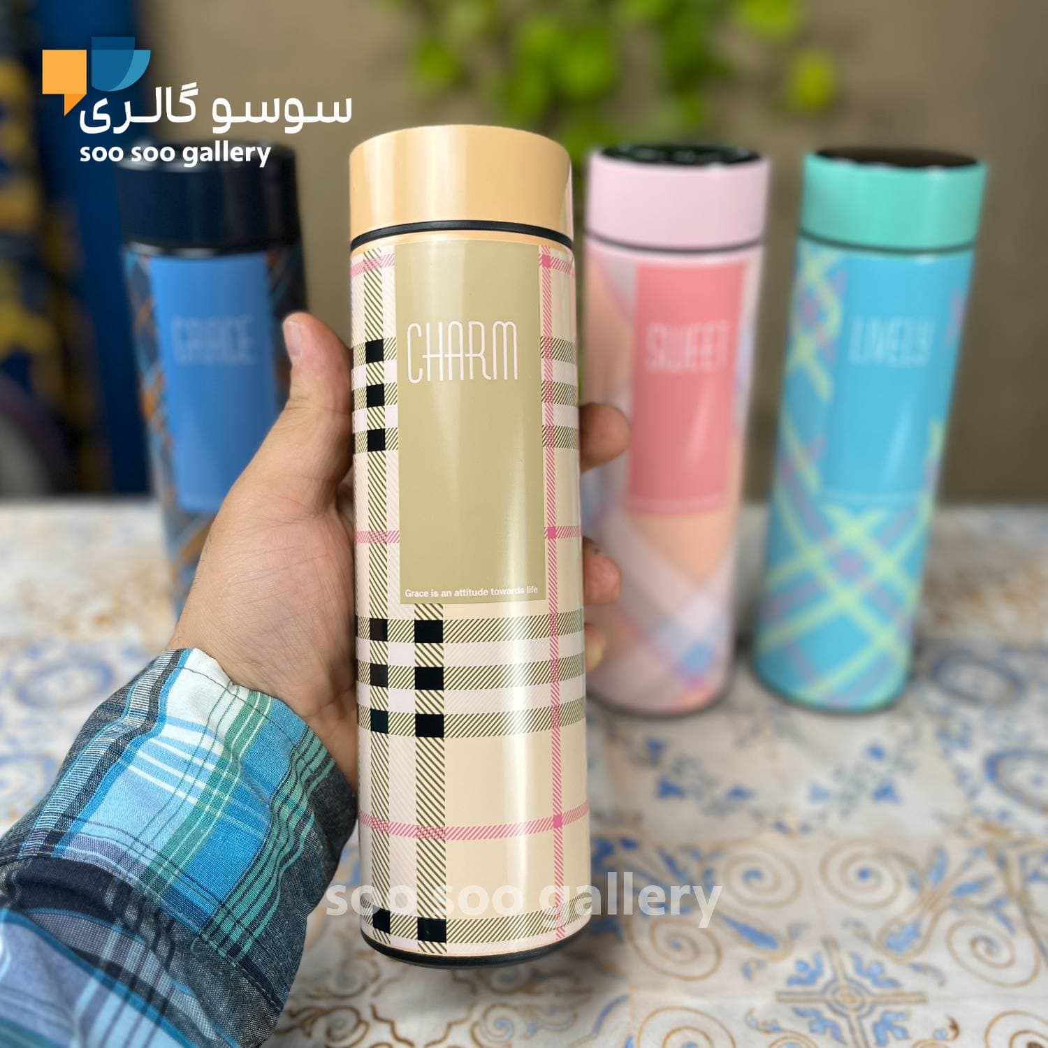 فلاسک بربری درجه دار هوشمند حجم نیم لیتر — تصویر ۶
