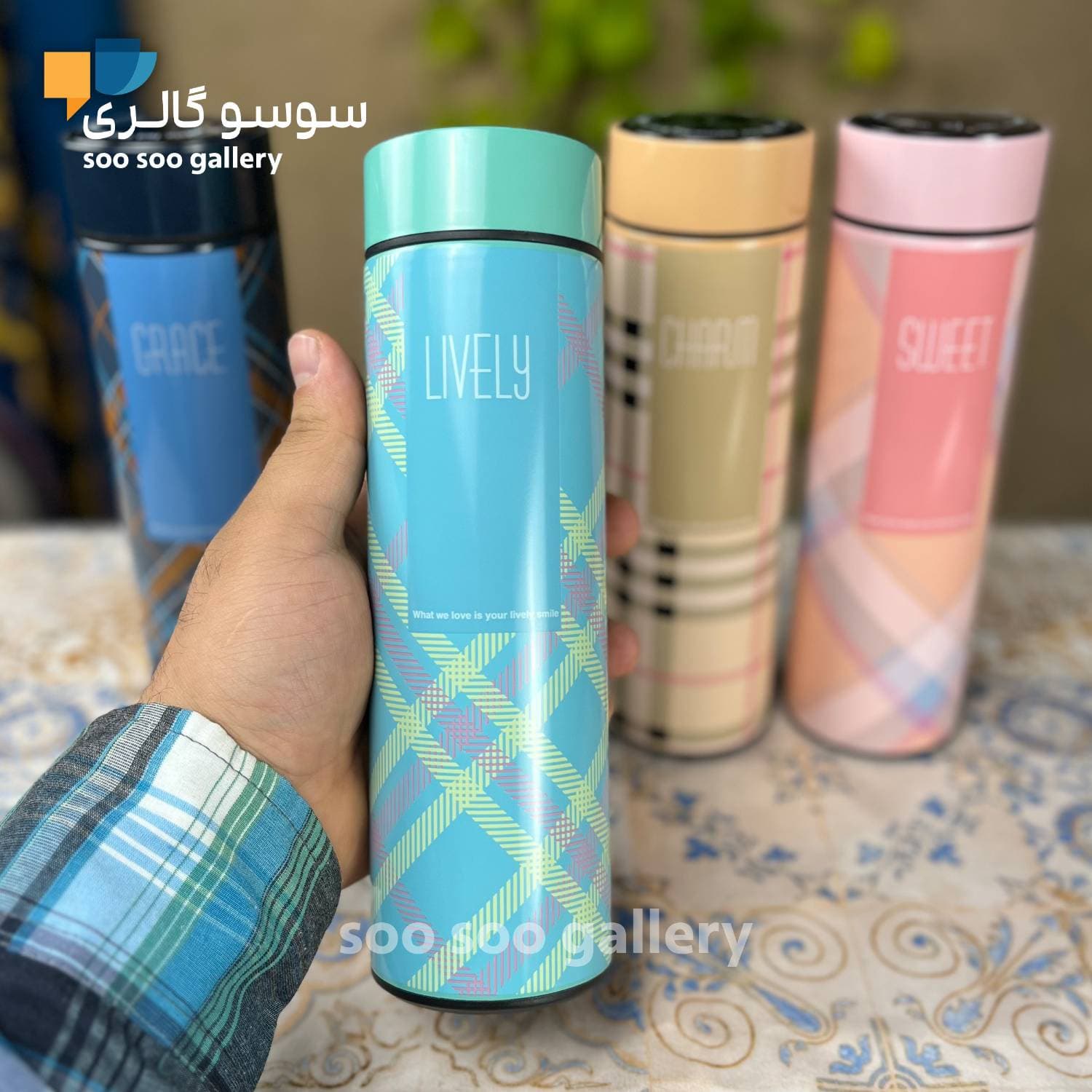 فلاسک بربری درجه دار هوشمند حجم نیم لیتر — تصویر ۴
