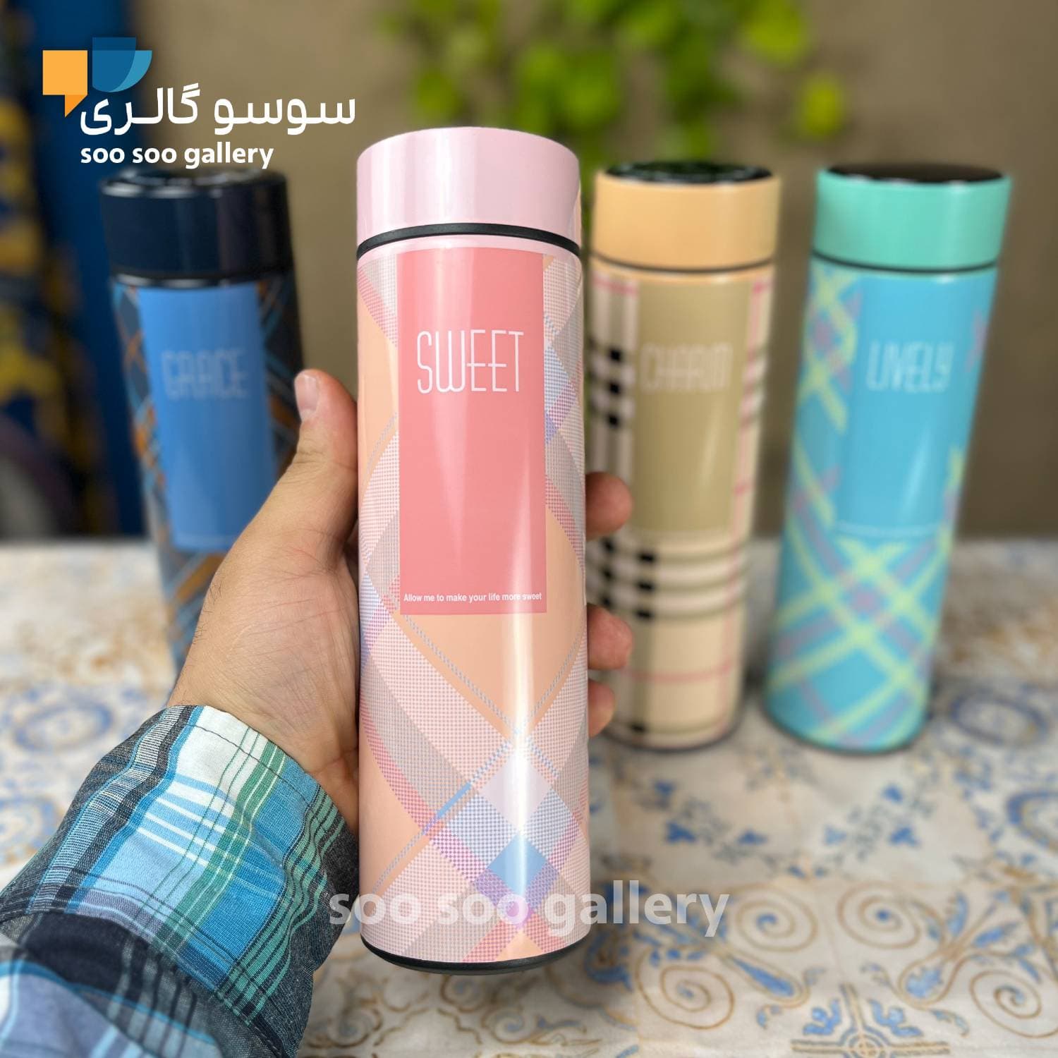 فلاسک بربری درجه دار هوشمند حجم نیم لیتر — تصویر ۵
