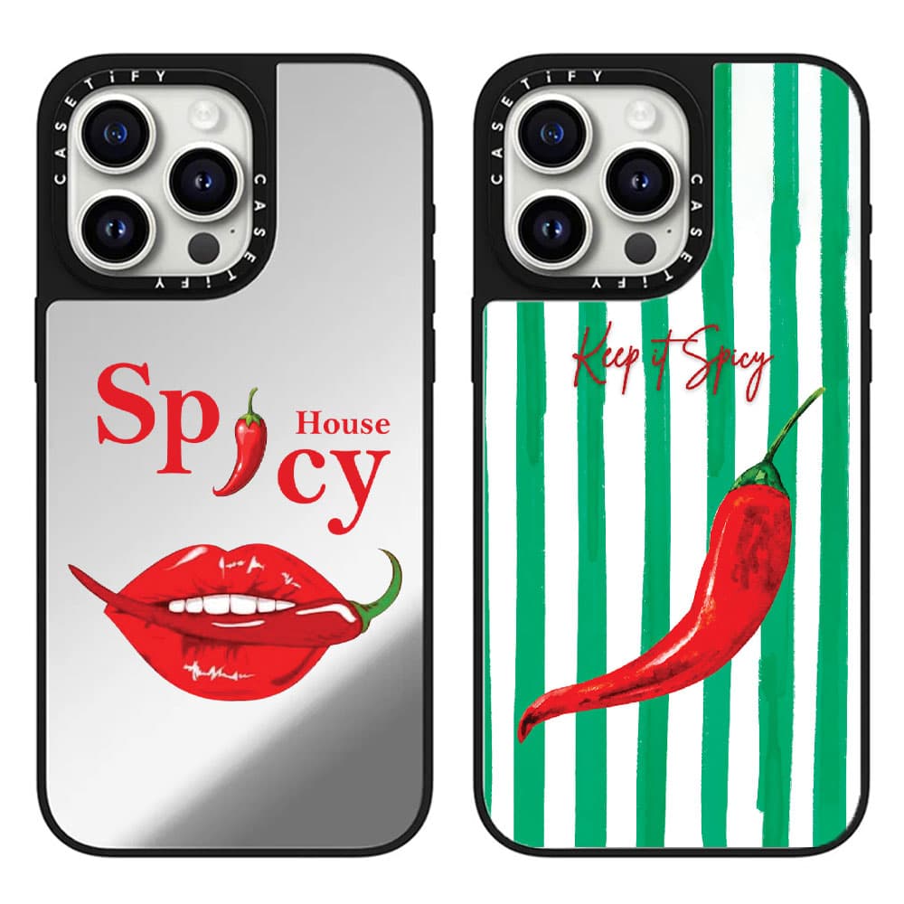 قاب آینه ای چاپی سفارشی (کد 0596) Spicy مناسب برای گوشی موبایل سامسونگ Samsung Galaxy A12 / A13 / A14 / A15 / A21S / A22 4G / A24 / A25 / A30S / A31 / A32 4G / A35 / A36 / A50 / A50S / A52 / A52S / A5 — تصویر ۵