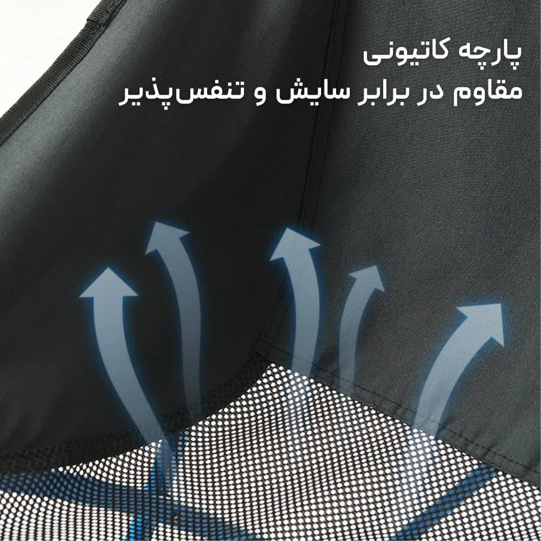 صندلی تاشو نیچرهایک مدل Naturehike YL04 Moon Chair – تا 120 کیلوگرم، پارچه آکسفورد 600D ضد پارگی، قاب آلومینیومی — تصویر ۵