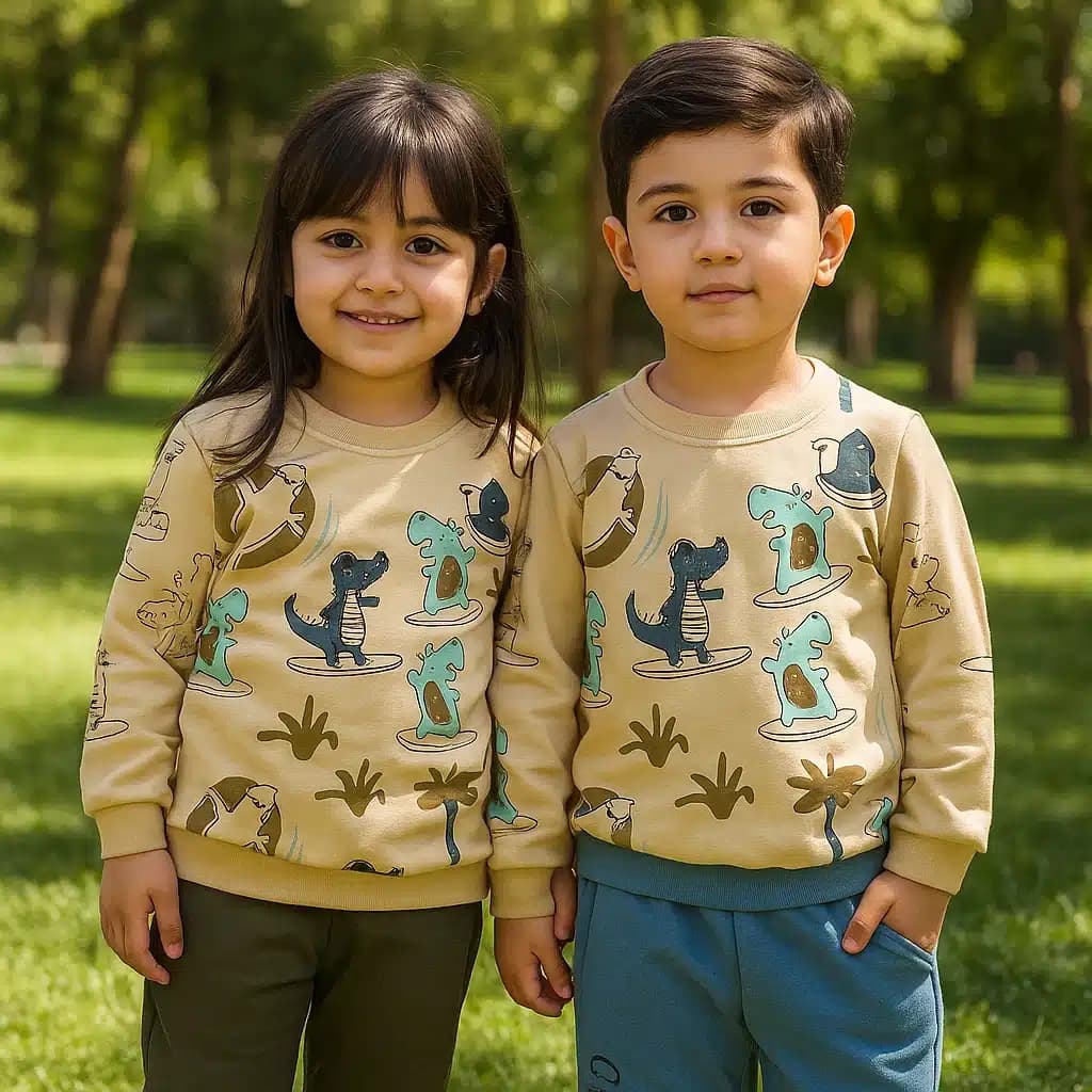 ست بلوز شلوار دایناسور کد 4364