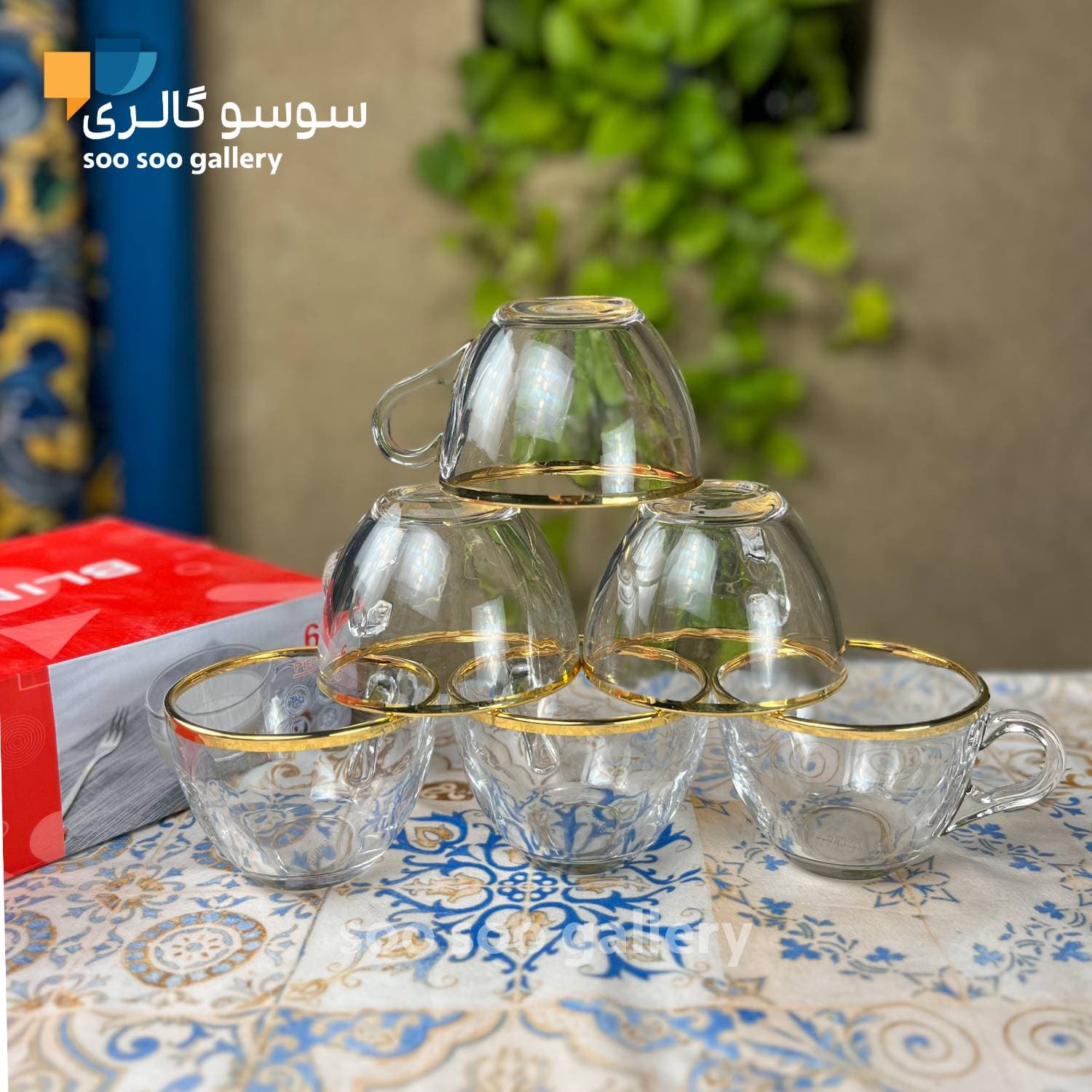 فنجان بیسیک لب طلایی بلینک مکس کد BM01 — تصویر ۲