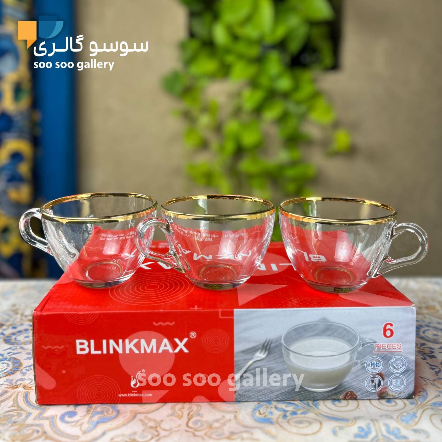 فنجان بیسیک لب طلایی بلینک مکس کد BM01