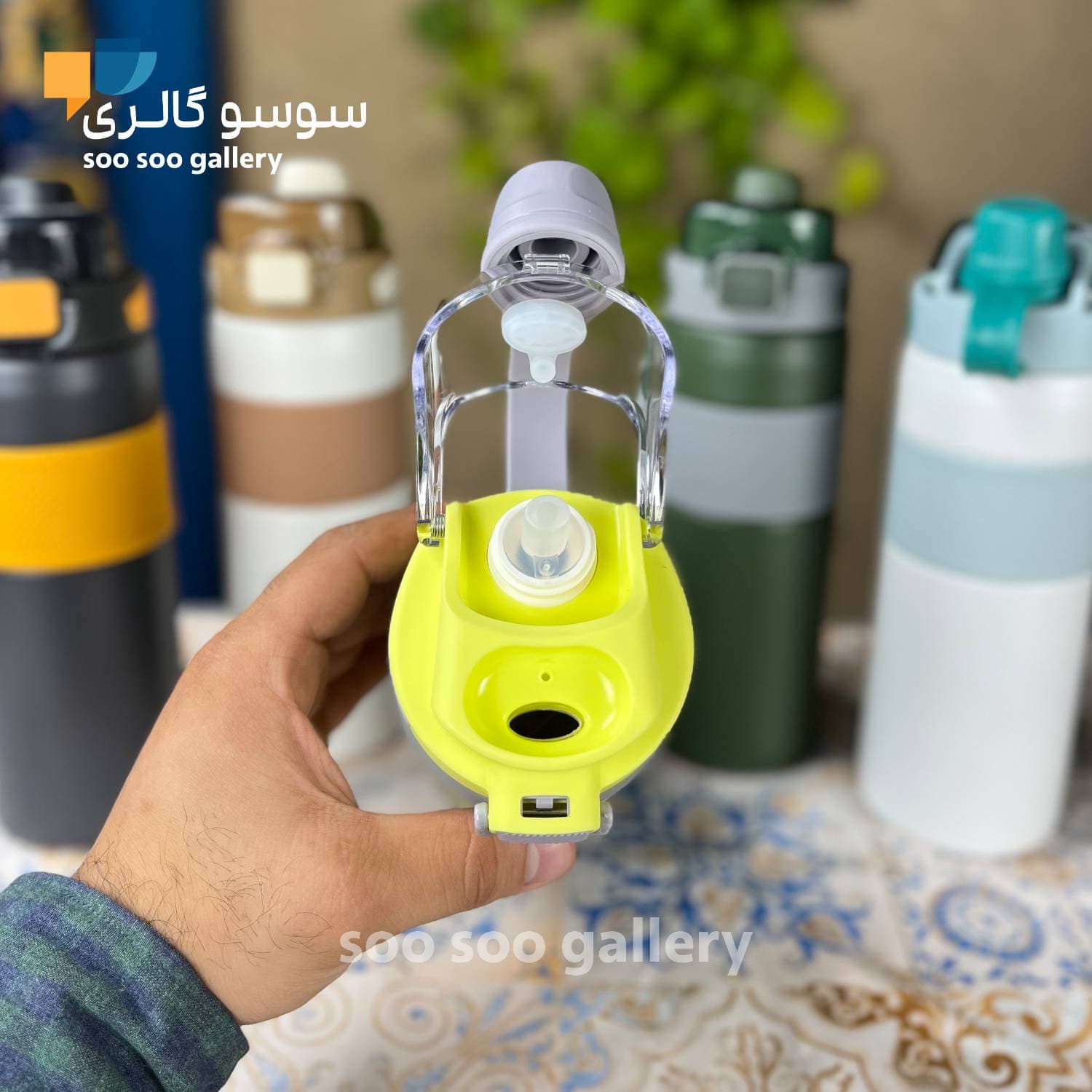 تراول ماگ دو حالته دور سیلیکونی 0.8 لیتر — تصویر ۲