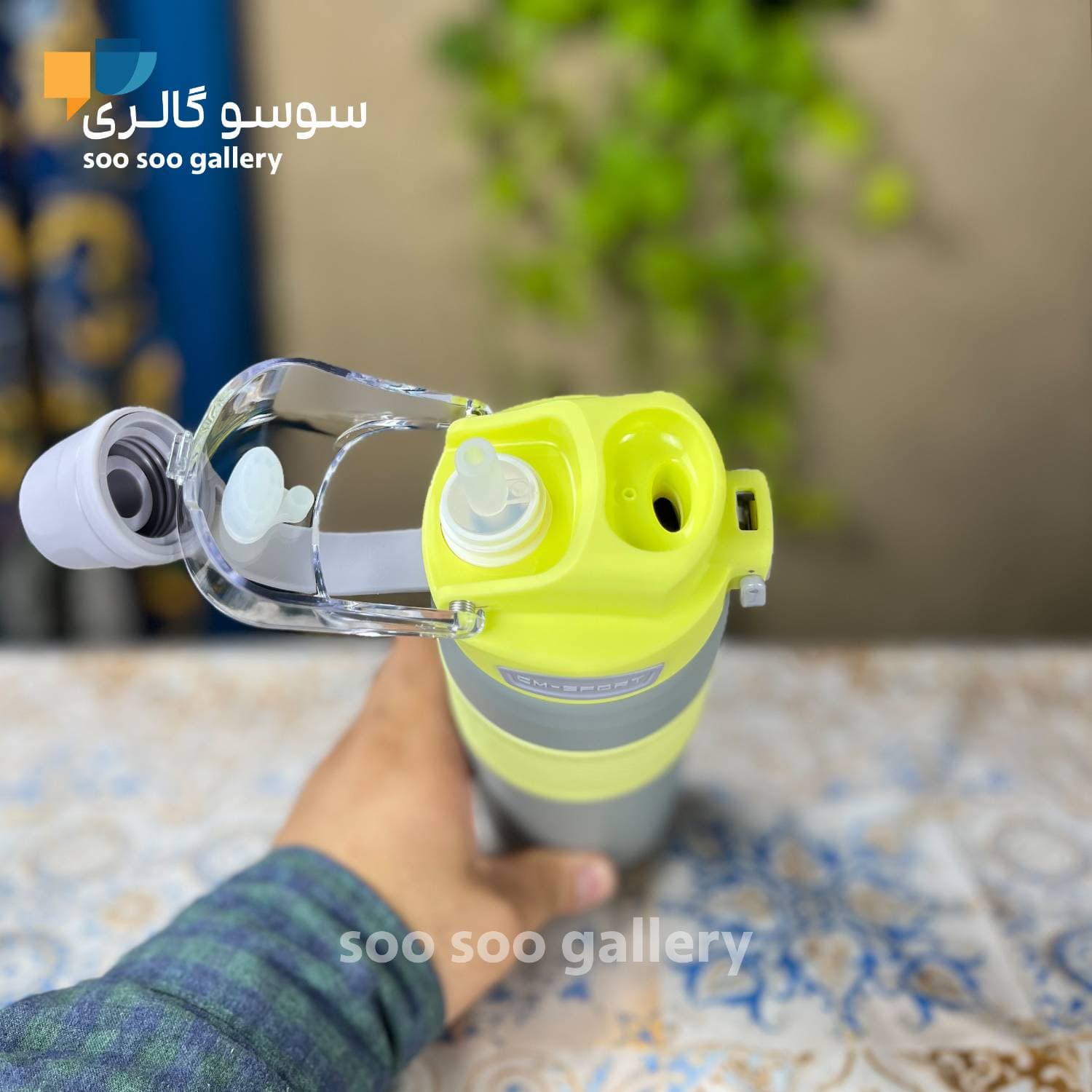 تراول ماگ دو حالته دور سیلیکونی 0.8 لیتر — تصویر ۳