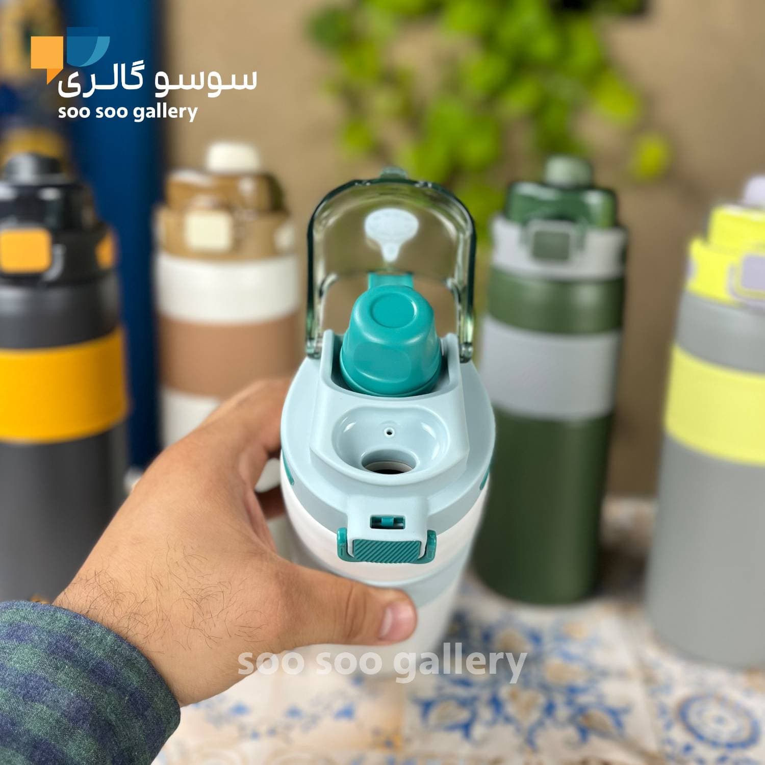 تراول ماگ دو حالته دور سیلیکونی 0.8 لیتر — تصویر ۵