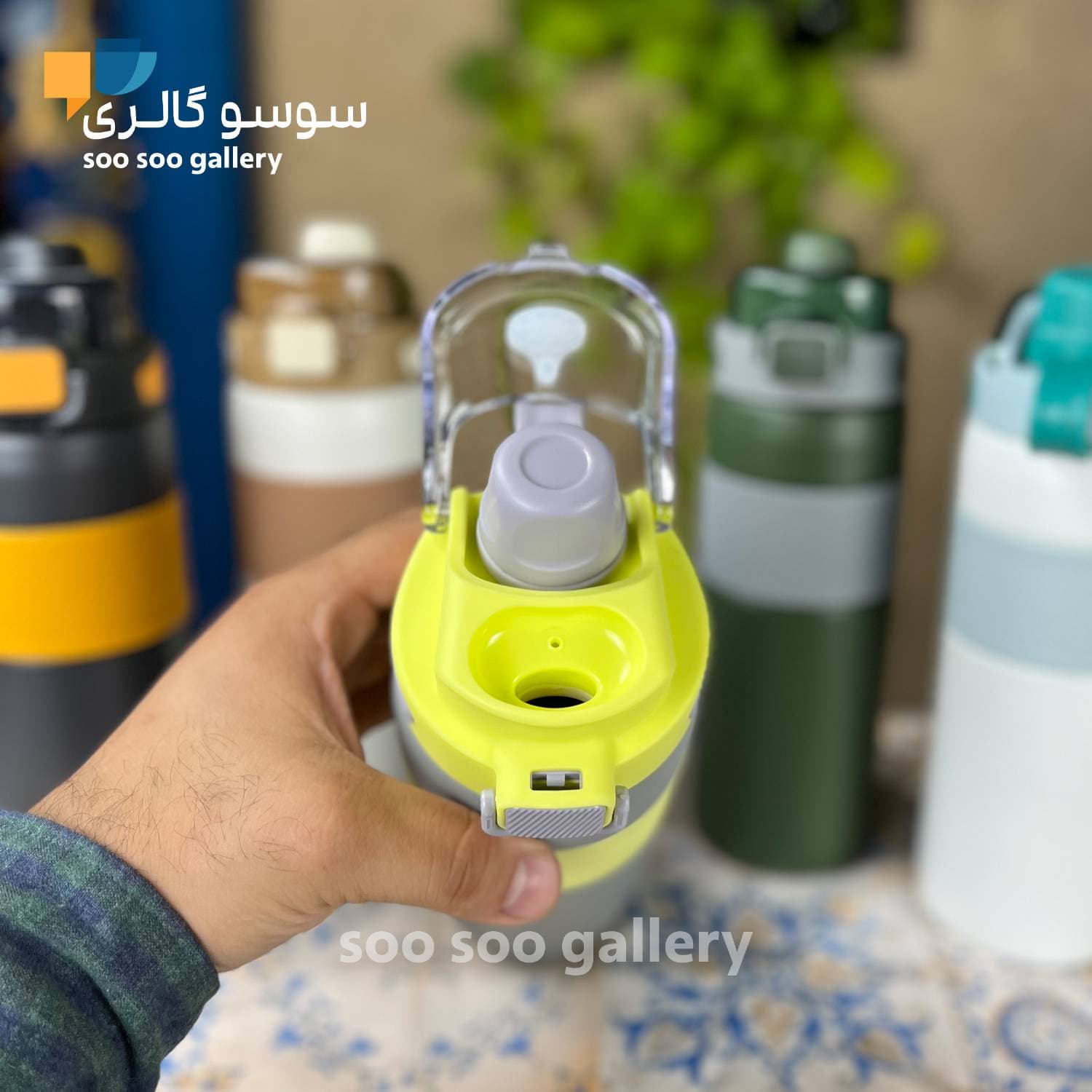 تراول ماگ دو حالته دور سیلیکونی 0.8 لیتر — تصویر ۴