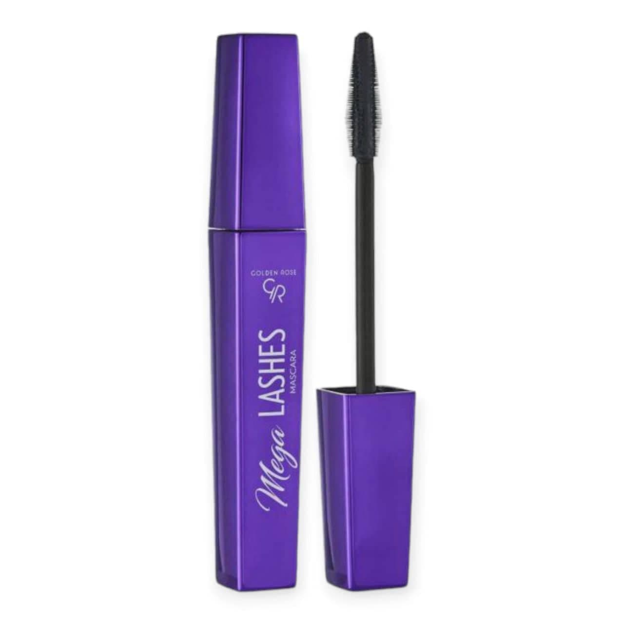 ریمل مگالش گلدنرزGoldenRose پوکه بنفش مدل Mega Lashes — تصویر ۲
