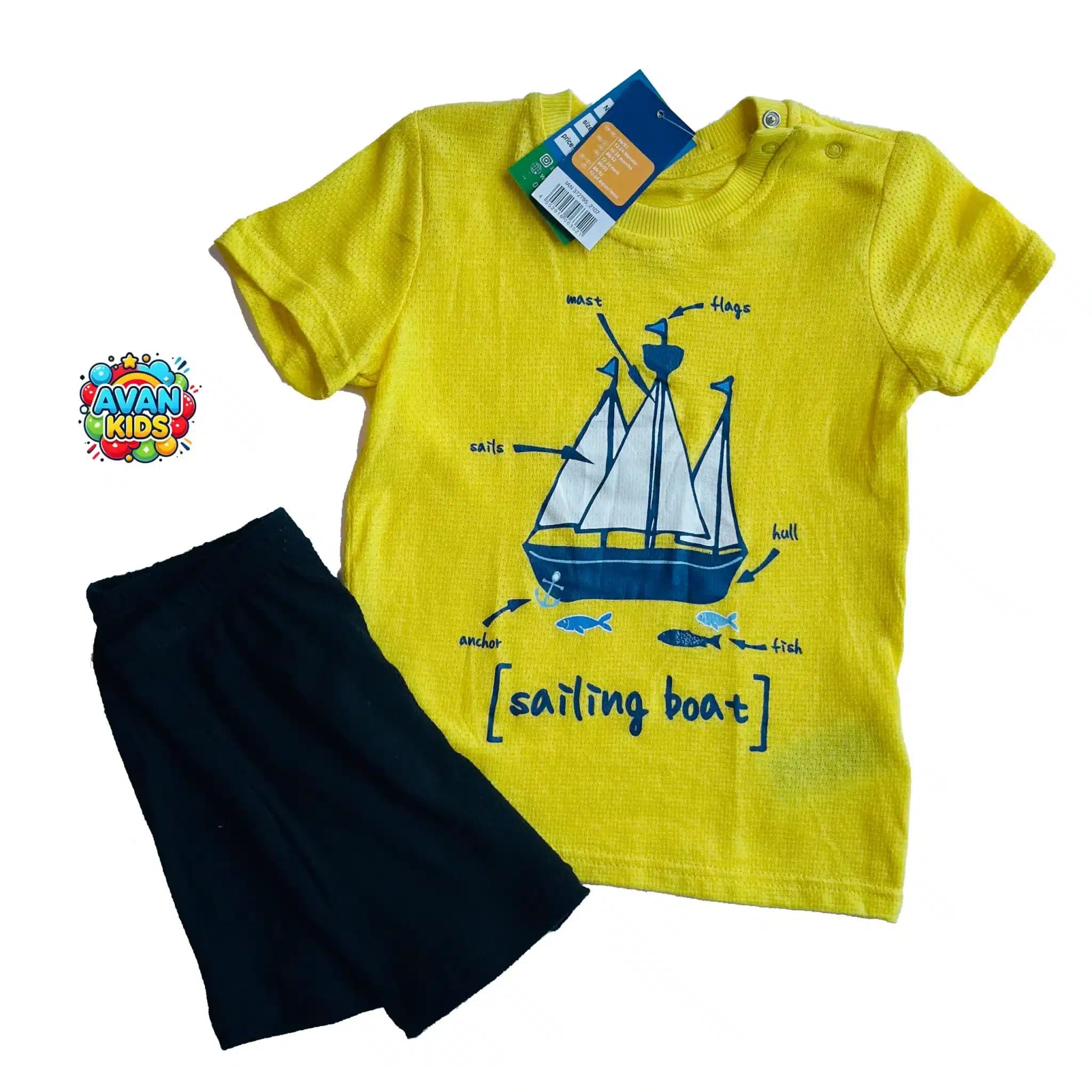 تیشرت شلوارک sailing boat لوپیلو کد 4354