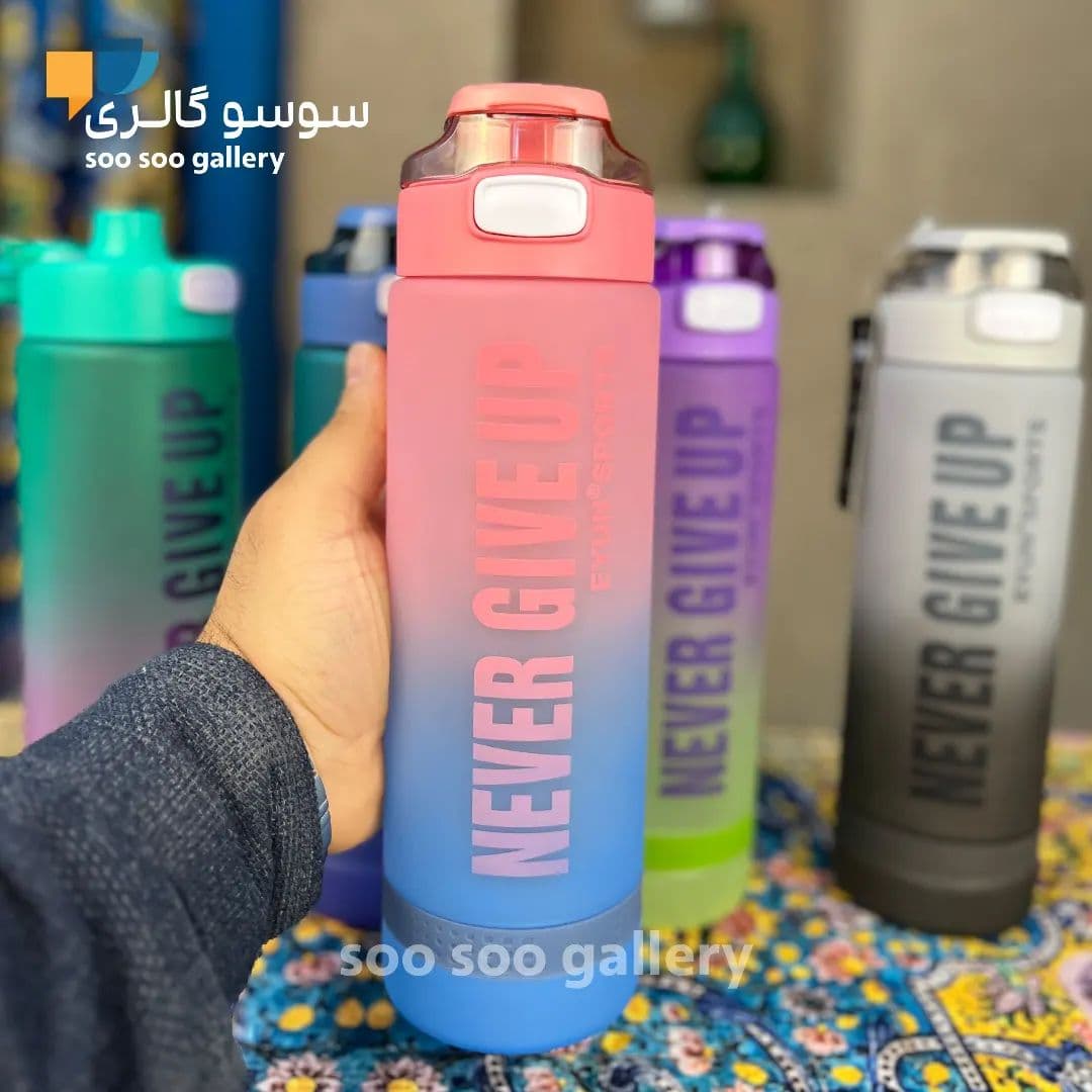 قمقمه باشگاهی NEVER GIVE UP برند ایون 1 لیتری — تصویر ۲