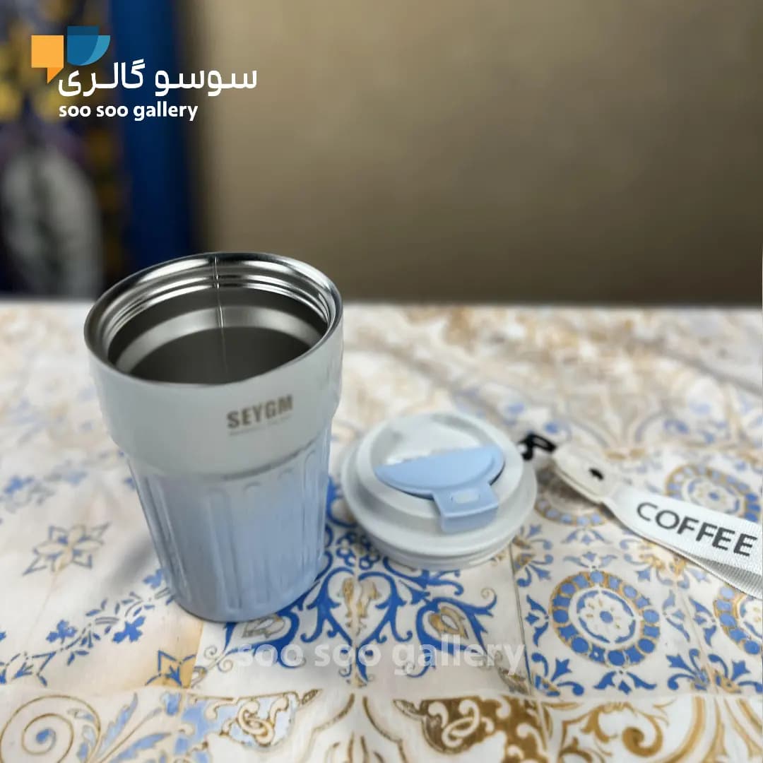 تراول ماگ SEYGM آبرنگی بنددار 350 میلی لیتر — تصویر ۴