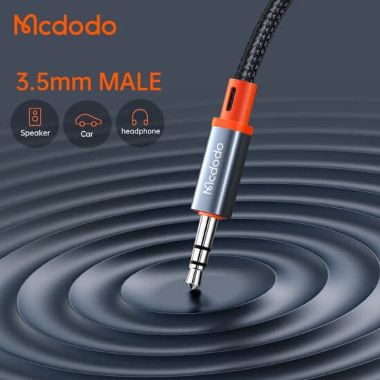کابل تبدیل فنری لایتنینگ به جک 3.5mm هدفون AUX مک دودو MCDODO CA-0890 — تصویر ۵