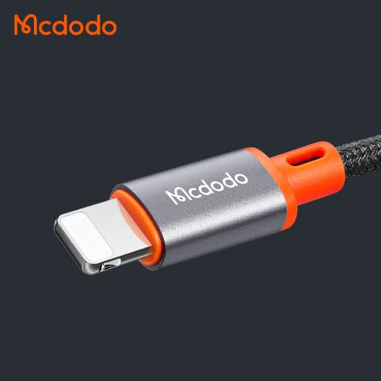 کابل تبدیل فنری لایتنینگ به جک 3.5mm هدفون AUX مک دودو MCDODO CA-0890 — تصویر ۶