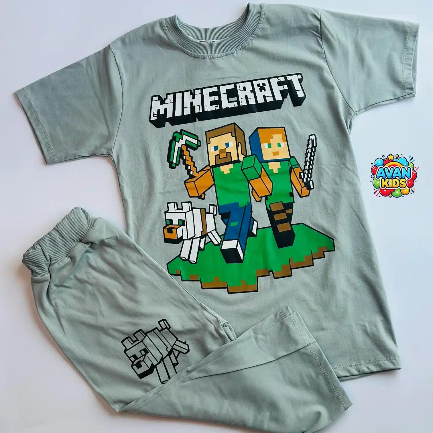 تیشرت شلوارک minecraft کد 4347