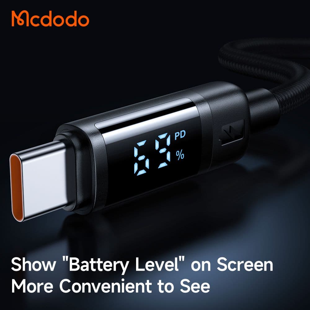 کابل شارژ سریع تایپ سی به تایپ سی 60 وات مک دودو MCDODO CA-5780 طول 120 سانتی‌متر — تصویر ۵