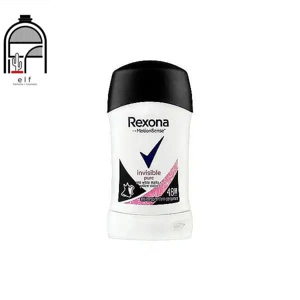 مام رکسونا صابونی مردانه زنانه اینویزیبل پیور 48 ساعته بادوام Rexona Deodorant Invisible Pure 40 ml