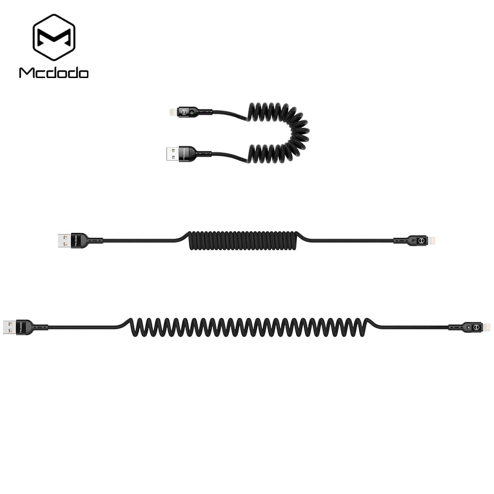 کابل شارژ و انتقال داده فنری لایتنینگ مک دودو MCDODO CA-6410 — تصویر ۲