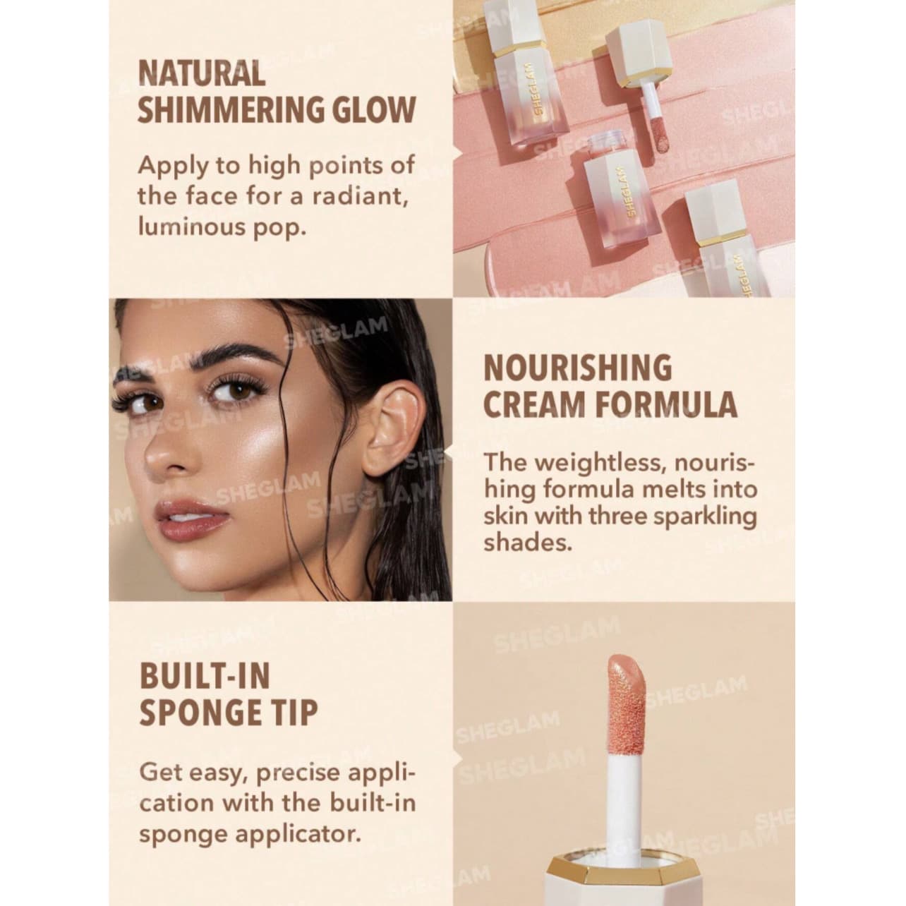 هایلایتر مایع Glow Bloom شیگلم — تصویر ۴