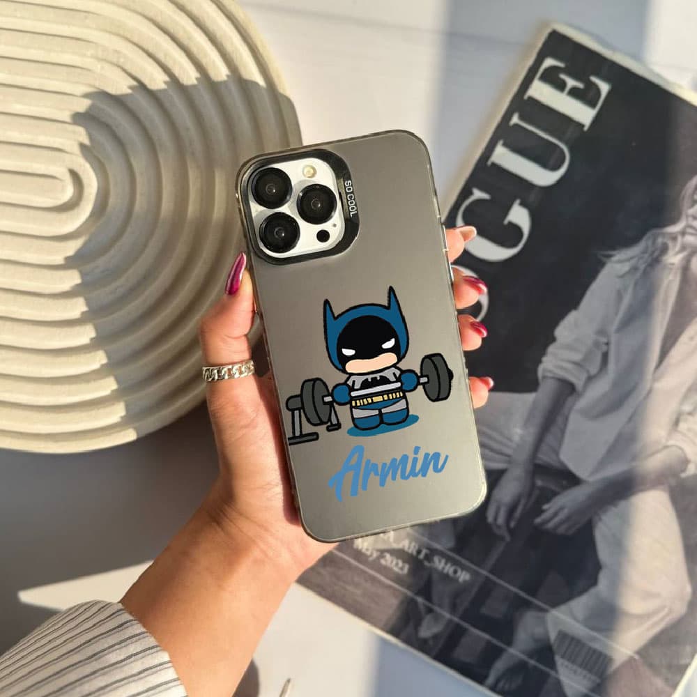قاب سوکول چاپی سفارشی به اسم دلخواه (کد 0589) مدل کیتی و بتمن | Socool مناسب برای گوشی موبایل سامسونگ Samsung Galaxy A12 / A13 / A14 / A15 / A21S / A22 4G / A23 / A24 / A25 / A30S / A31 / A32 4G / A32 — تصویر ۴