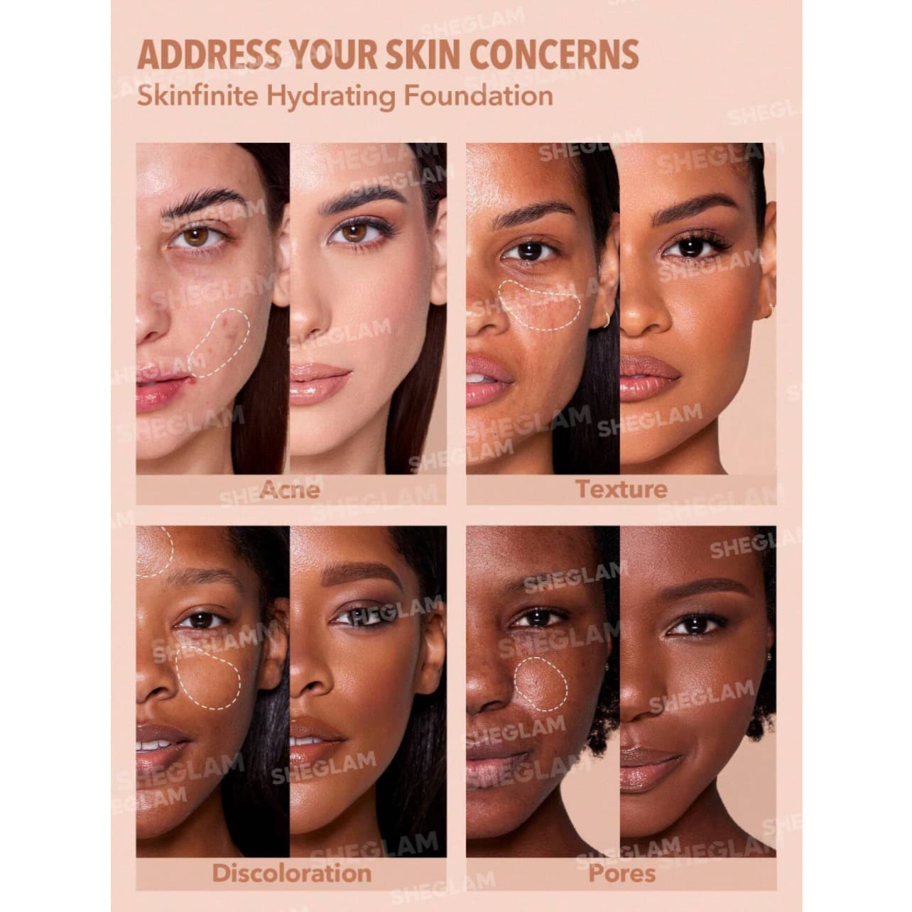 کرم پودر آبرسان Skinfinite شیگلم — تصویر ۴