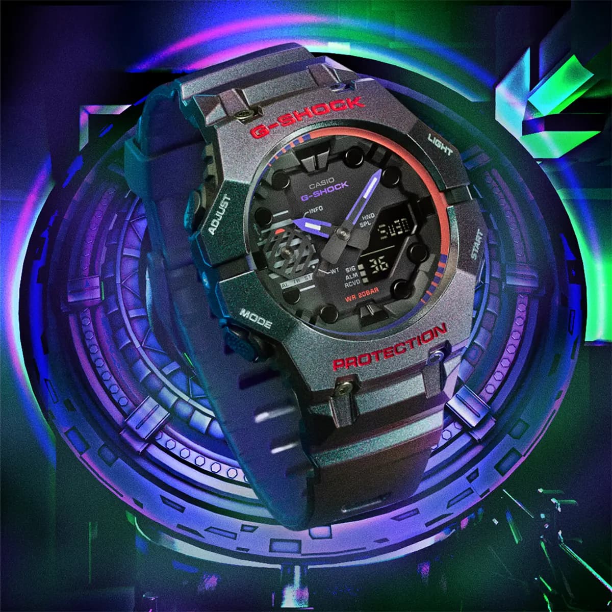 ساعت مچی یونیسکس G-SHOCK مدل GA-B001AH-6ADR — تصویر ۵