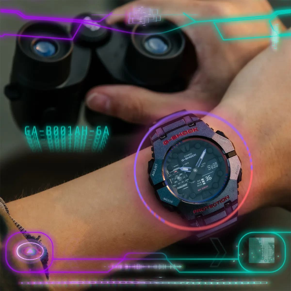 ساعت مچی یونیسکس G-SHOCK مدل GA-B001AH-6ADR — تصویر ۴