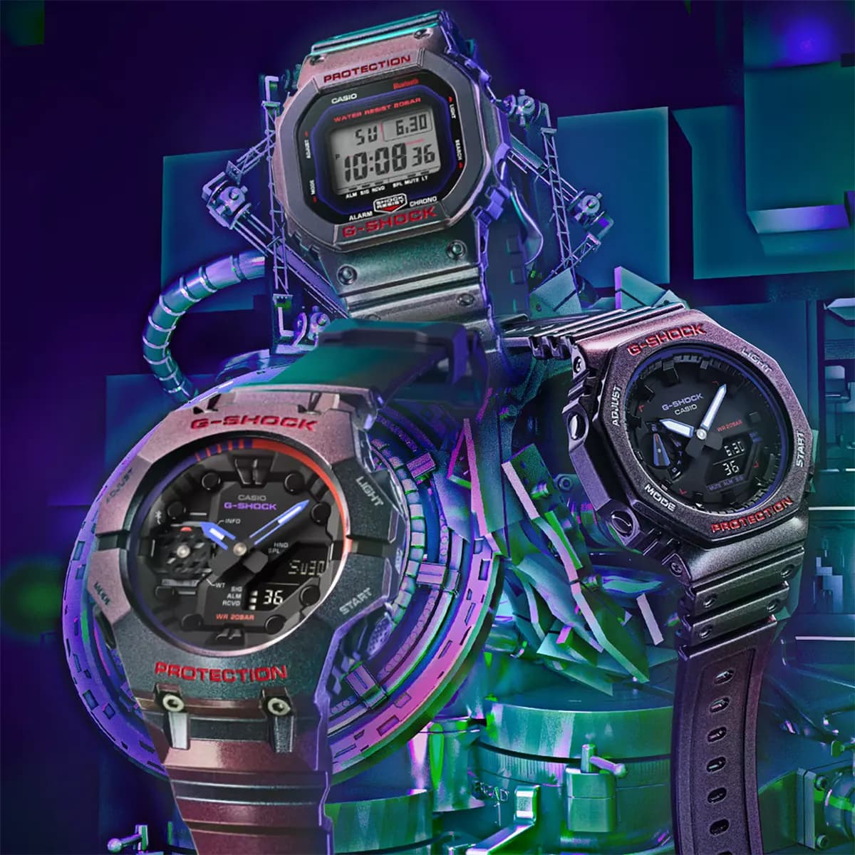 ساعت مچی یونیسکس G-SHOCK مدل GA-B001AH-6ADR — تصویر ۶
