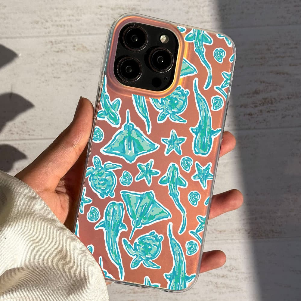 قاب هولوگرامی چاپی سفارشی (کد 0586) مدل اقیانوس – Ocean Sketch مناسب برای گوشی موبایل سامسونگ Samsung Galaxy A12 / A13 / A15 / A21S / A22 4G / A23 / A24 / A32 4G / A35 / A53 / A72 / S20 FE — تصویر ۲