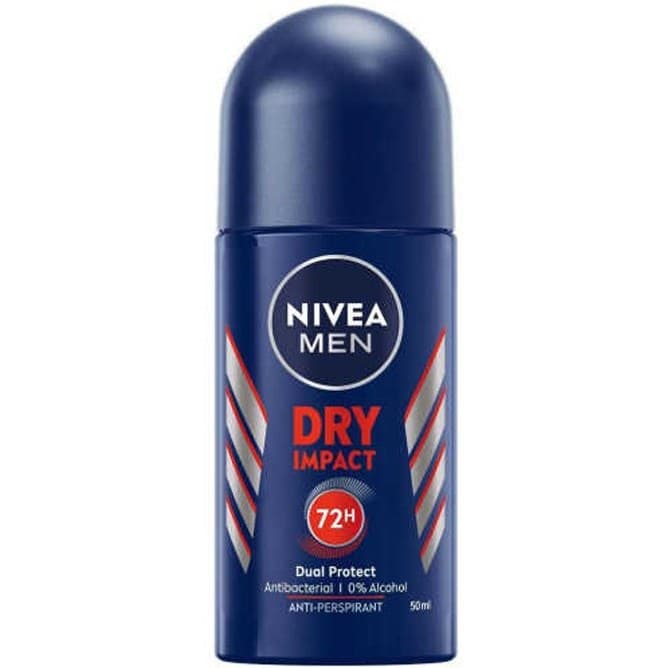 مام رول نیوا دئودرانت مردانه درای ایمپکت ۷۲ ساعته ۵۰ میل ا Nivea Deo Roll Dry Impact 72h For Men 50ml