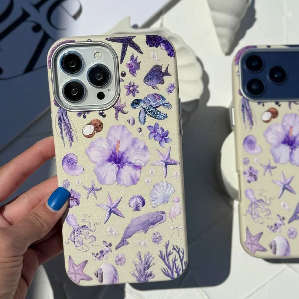 قاب گوشی ماسا بنفش اقیانوسی کد loop مناسب برای گوشی موبایل آیفون Apple iPhone 11 / 11 Pro / 11 Pro Max / 12 / 12 Pro / 12 Pro Max / 13 / 13 Pro / 13 Pro Max / 14 / 14 Pro Max / 15 Pro Max / 16 / 16 Pr — تصویر ۵