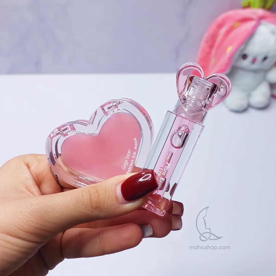 پک ماسک لب و برق لب قلبی Gege Bear — تصویر ۲