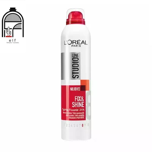 اسپری مو لورآل مدل Studio Line Fix & Shine 8 اورجینال – 250 میل