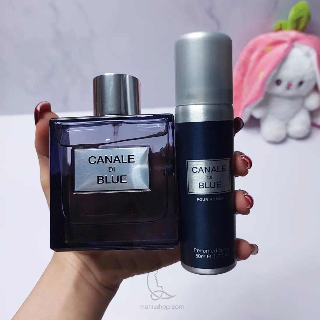 ادکلن مردانه بلو شنل (Canale Di Blue) فرگرنس ورد + اسپری حجم 100 میلی لیتر