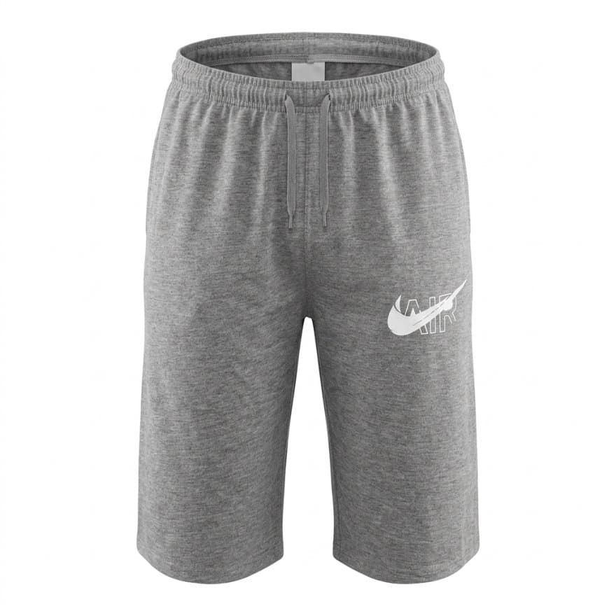 ست تاپ و شلوارک مردانه شیک پوشان مدل NIKE کد R-10779 رنگ طوسی روشن — تصویر ۳