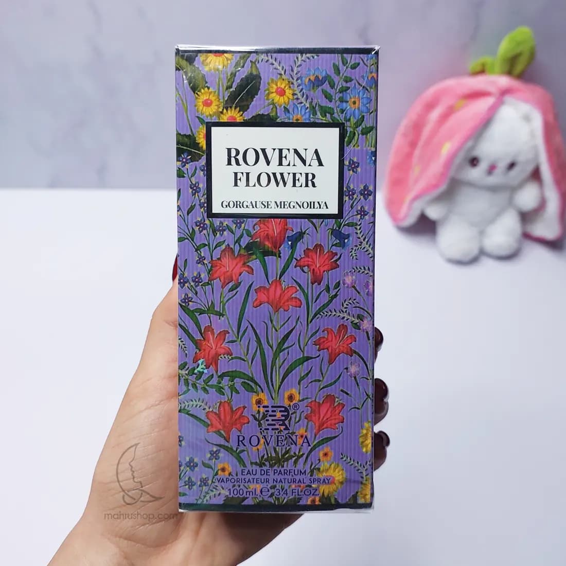 ادکلن Rovena Flower رایحه گوچی گورجس مگنولیا حجم 100 میلی لیتر — تصویر ۳