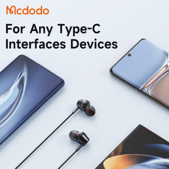 هندزفری سیمی تایپ سی مک دودو مدل MCDODO HP-3490 — تصویر ۶
