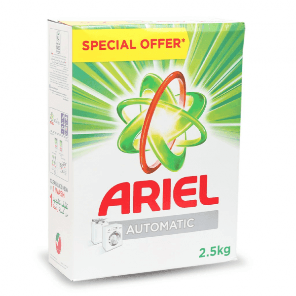 پودر ماشین لباسشویی ۲.۵ کیلوگرم آریل | Ariel automatic