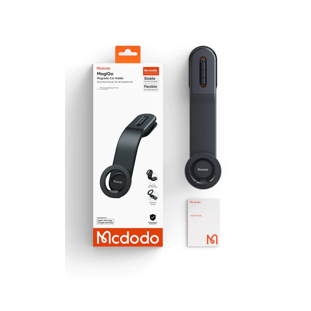 هولدر و نگهدارنده مگنتی خم شونده موبایل مک دودو مدل MCDODO CM-6270 برای کلیه داشبوردهای خودرو — تصویر ۵