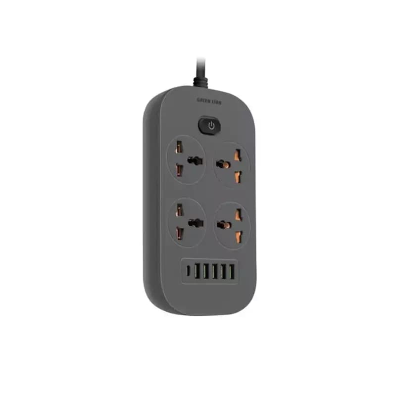 چند راهی برق گرین لیون مدل Green lion GNPOWS5USB power socket 2500W — تصویر ۲