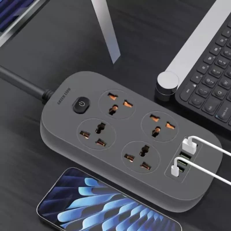 چند راهی برق گرین لیون مدل Green lion GNPOWS5USB power socket 2500W — تصویر ۴