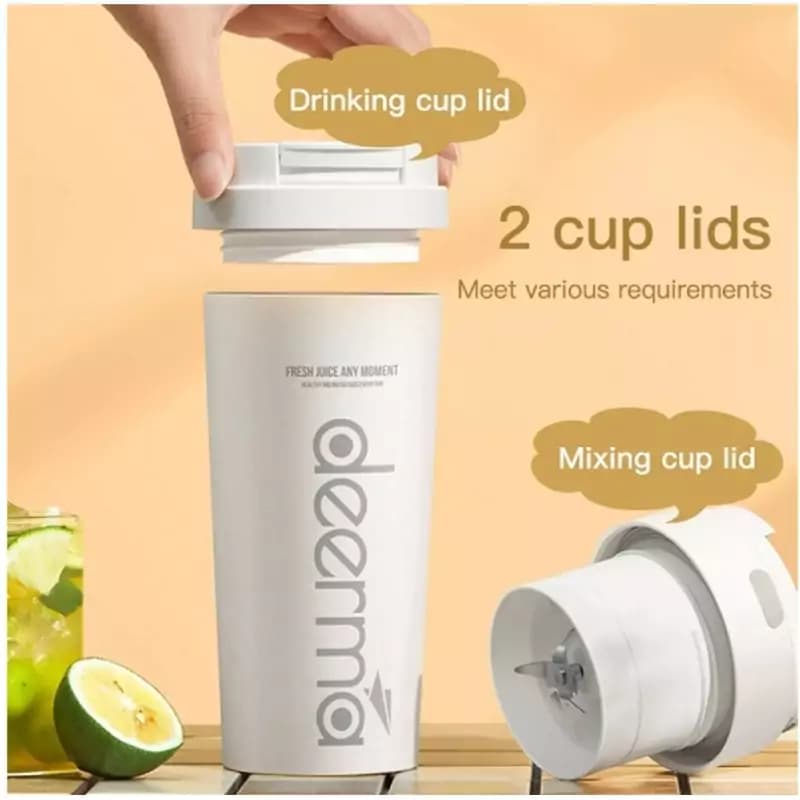 مخلوط کن و ماگ قابل حمل چند منظوره درما مدل Deerma DEM-NU90 Blender — تصویر ۷