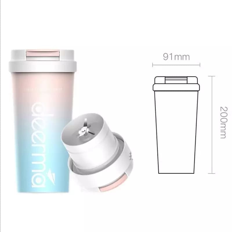 مخلوط کن و ماگ قابل حمل چند منظوره درما مدل Deerma DEM-NU90 Blender — تصویر ۳